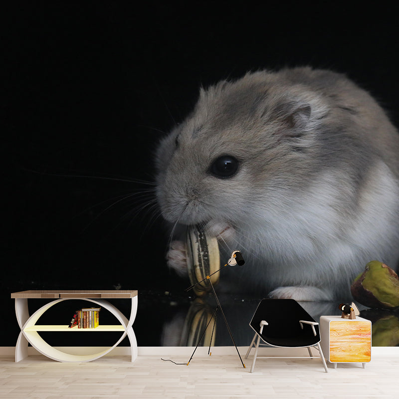 Customized Contemporary Hamster Mural Mildew Resistant for Sitting Room Bedroom