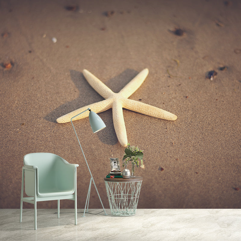 Customized Contemporary Starfish Mural Mildew Resistant for Sitting Room Bedroom