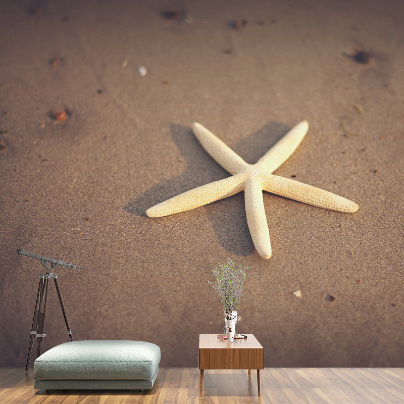Customized Contemporary Starfish Mural Mildew Resistant for Sitting Room Bedroom