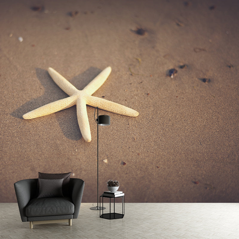 Customized Contemporary Starfish Mural Mildew Resistant for Sitting Room Bedroom