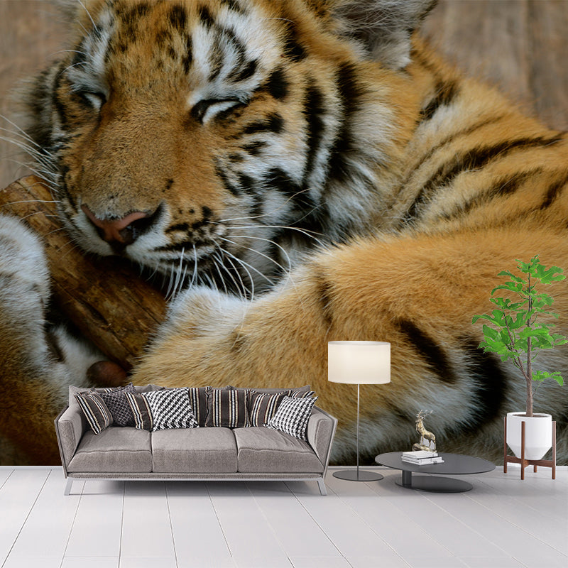 Tiger Contemporary Mural Decal Sitting Room Moisture Resistant Wall Decor