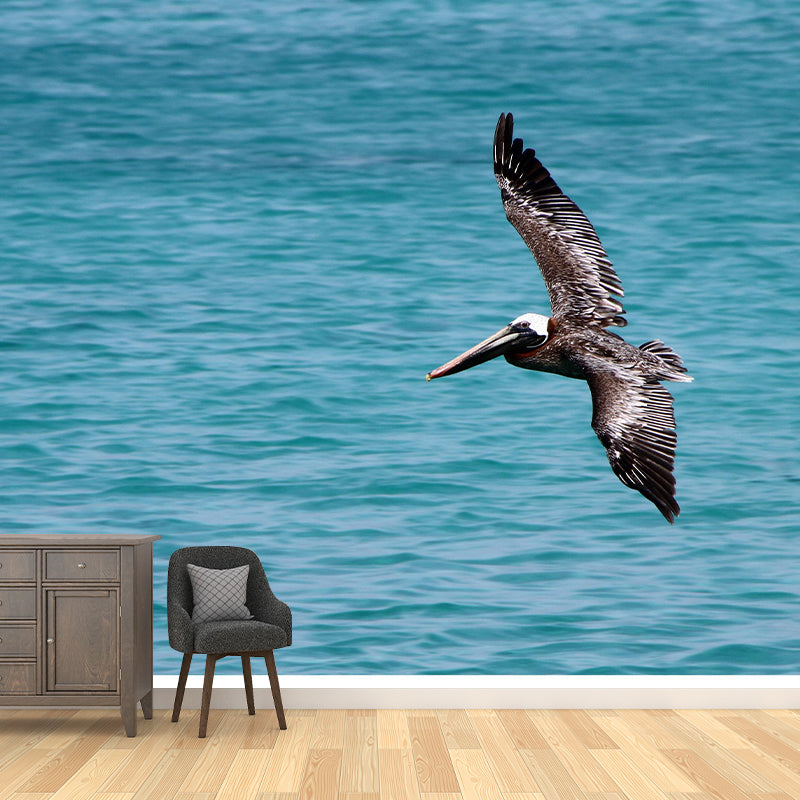Customized Contemporary Pelican Mural Mildew Resistant for Sitting Room Bedroom