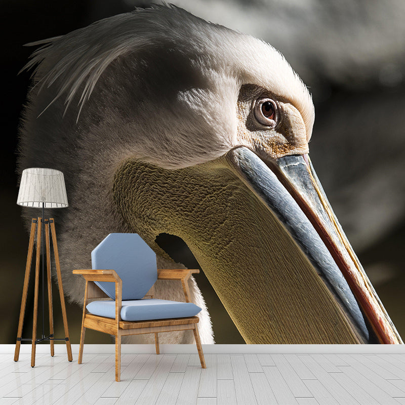 Customized Contemporary Pelican Mural Mildew Resistant for Sitting Room Bedroom