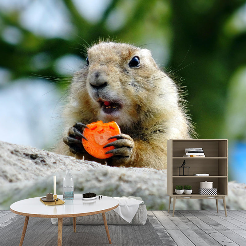 Customized Contemporary Prairie-Dog Mural Mildew Resistant for Sitting Room Bedroom