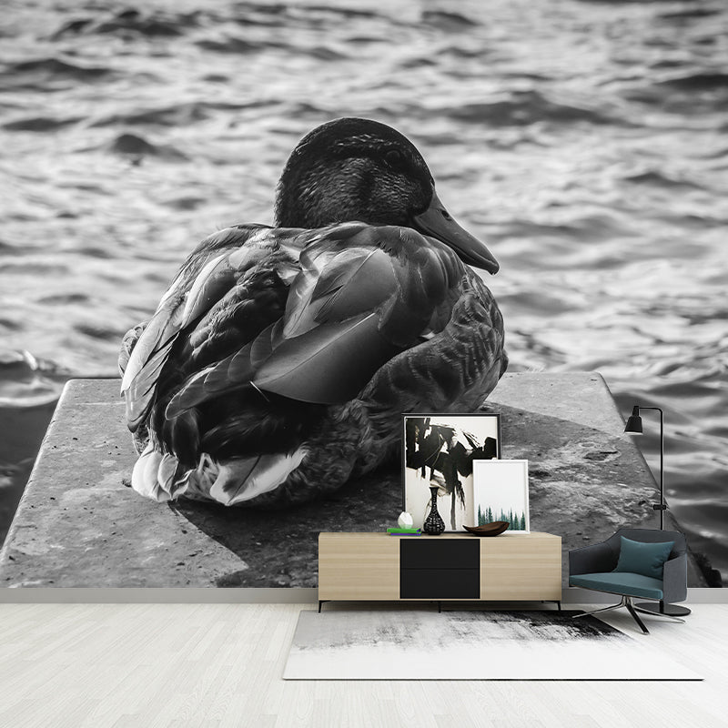Customized Contemporary Duck Mural Mildew Resistant for Sitting Room Bedroom