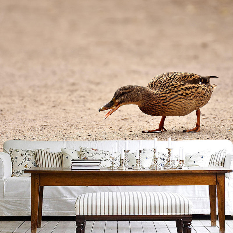 Customized Contemporary Duck Mural Mildew Resistant for Sitting Room Bedroom