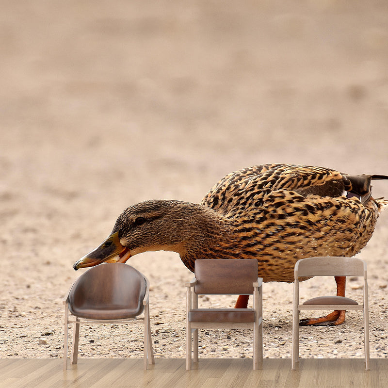 Customized Contemporary Duck Mural Mildew Resistant for Sitting Room Bedroom