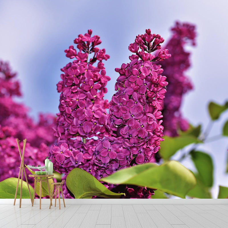 Lilac Contemporary Mural Decal Sitting Room Moisture Resistant Wall Decor