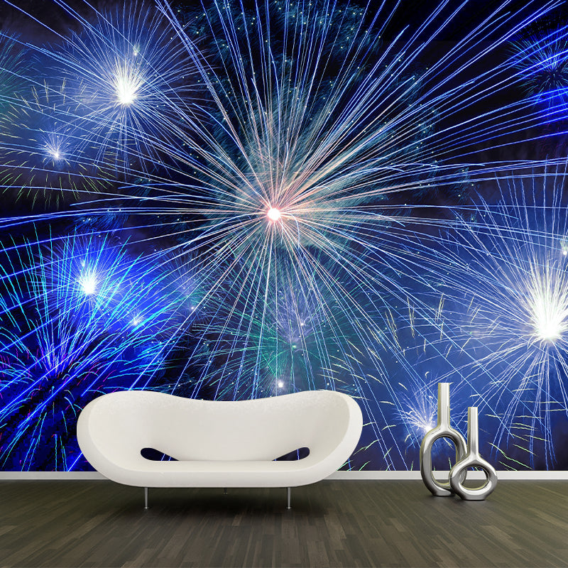 Contemporary Photography Gorgeous Fireworks Murals Wallpaper Moisture Resistant