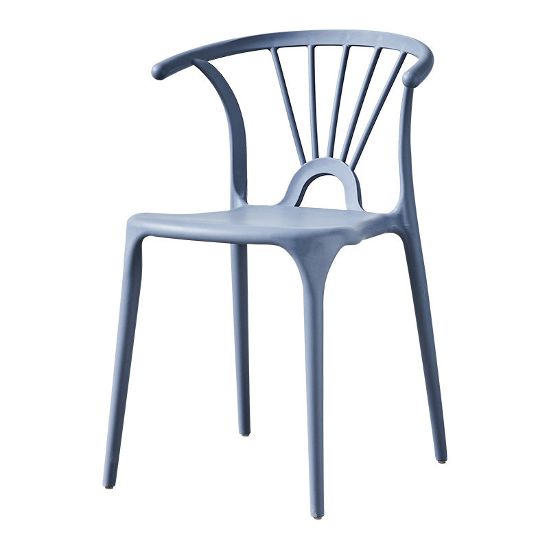 Chaise de salle à manger empilable en plastique à dossier de Wishbone de chaise contemporaine à la maison