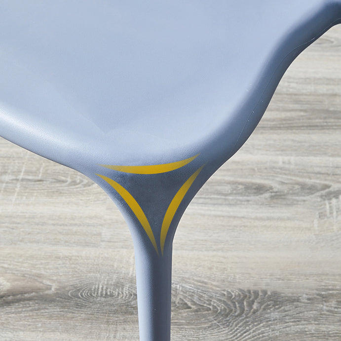 Chaise de salle à manger empilable en plastique à dossier de Wishbone de chaise contemporaine à la maison