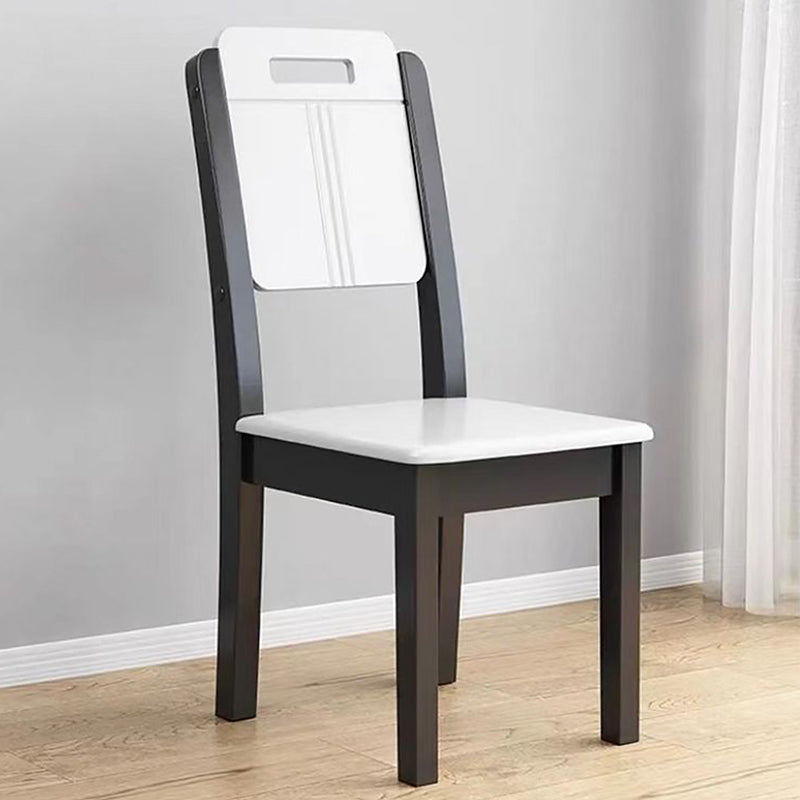 Chaise latéral de salle à manger en bois contemporain