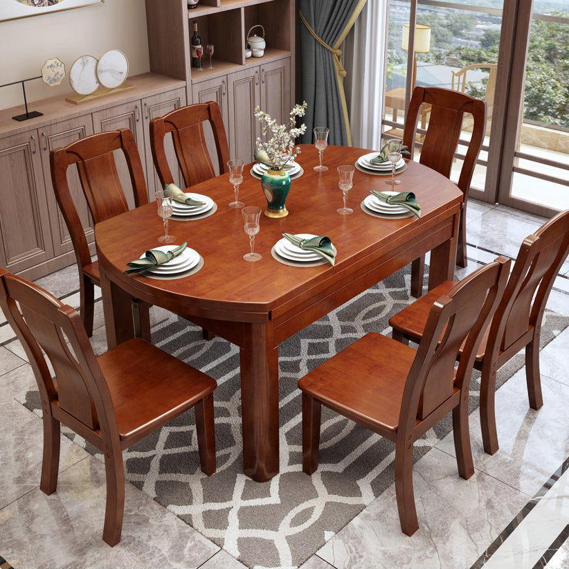 Chaise de salle à manger traditionnelle en bois massif, chaise latérale à dossier à lattes pour la maison