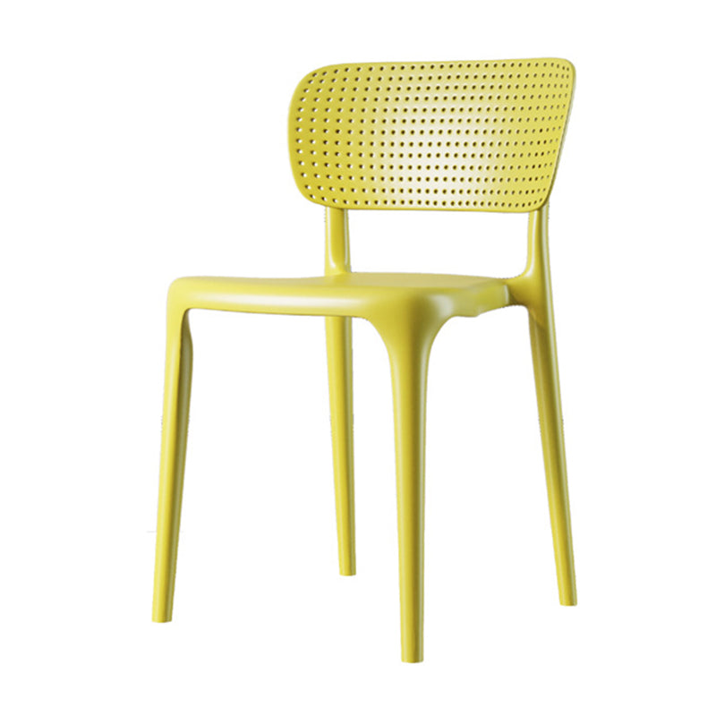 Contemporary Dining Chairs Plastic Dining Armless Side Chair for Home Use