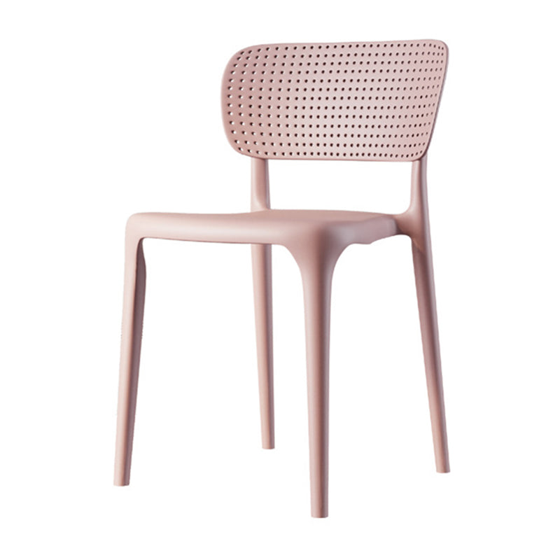 Contemporary Dining Chairs Plastic Dining Armless Side Chair for Home Use