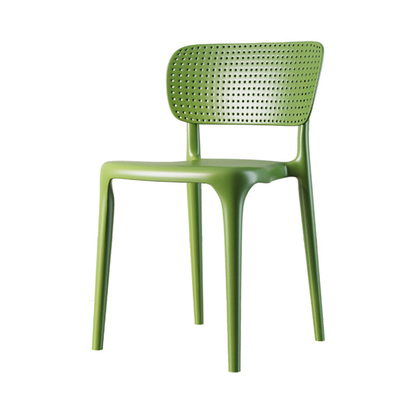 Contemporary Dining Chairs Plastic Dining Armless Side Chair for Home Use