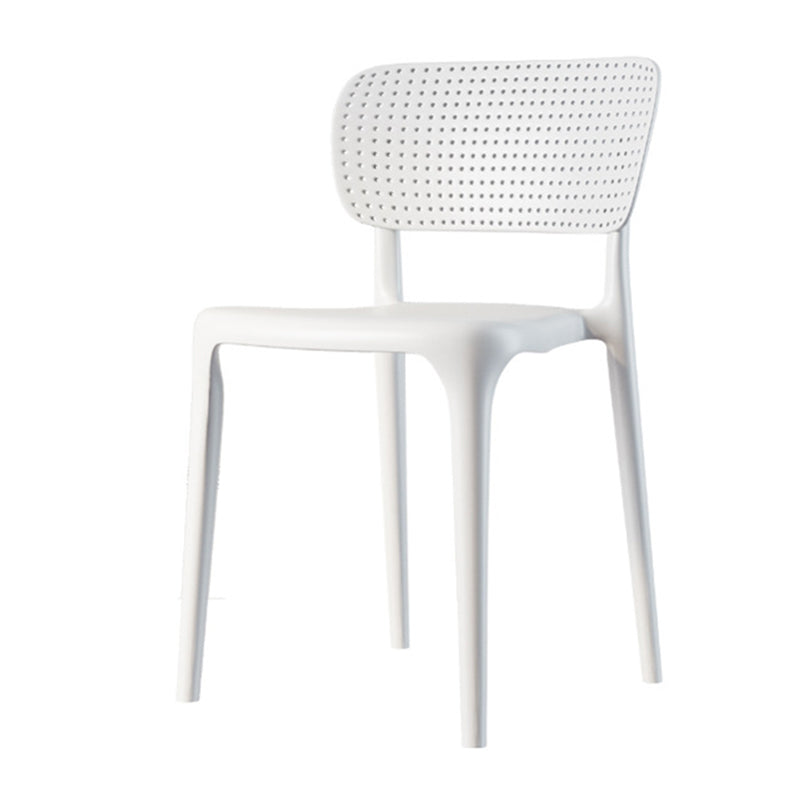 Contemporary Dining Chairs Plastic Dining Armless Side Chair for Home Use