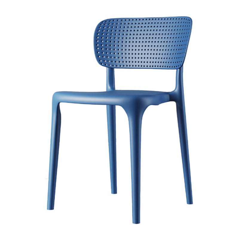 Contemporary Dining Chairs Plastic Dining Armless Side Chair for Home Use