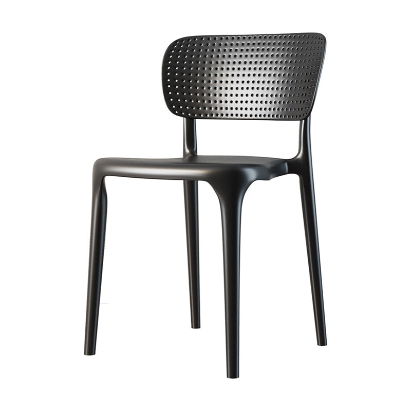 Contemporary Dining Chairs Plastic Dining Armless Side Chair for Home Use