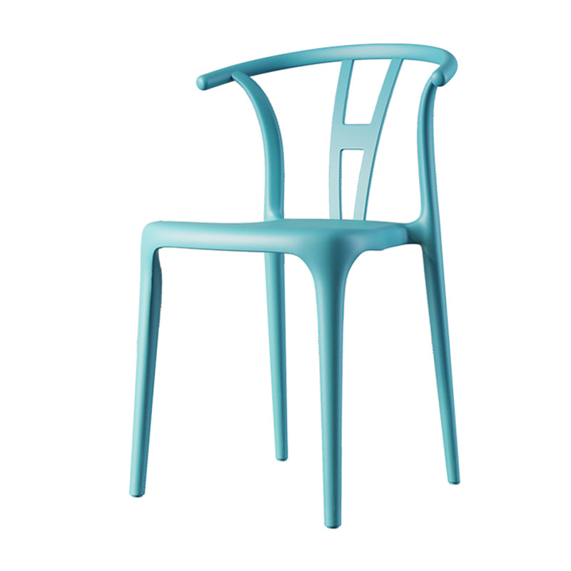 Contemporary Dining Chairs Plastic Dining Armless Side Chair for Home Use