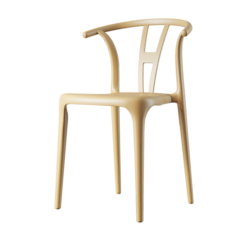 Contemporary Dining Chairs Plastic Dining Armless Side Chair for Home Use