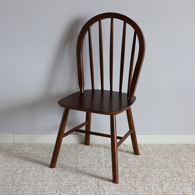 Nordic Style Solid Wood Dining Room Chair Windsor Back Side Chair for Home Use