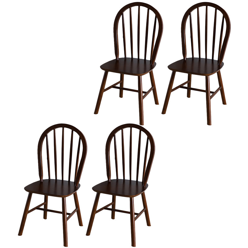 Nordic Style Solid Wood Dining Room Chair Windsor Back Side Chair for Home Use