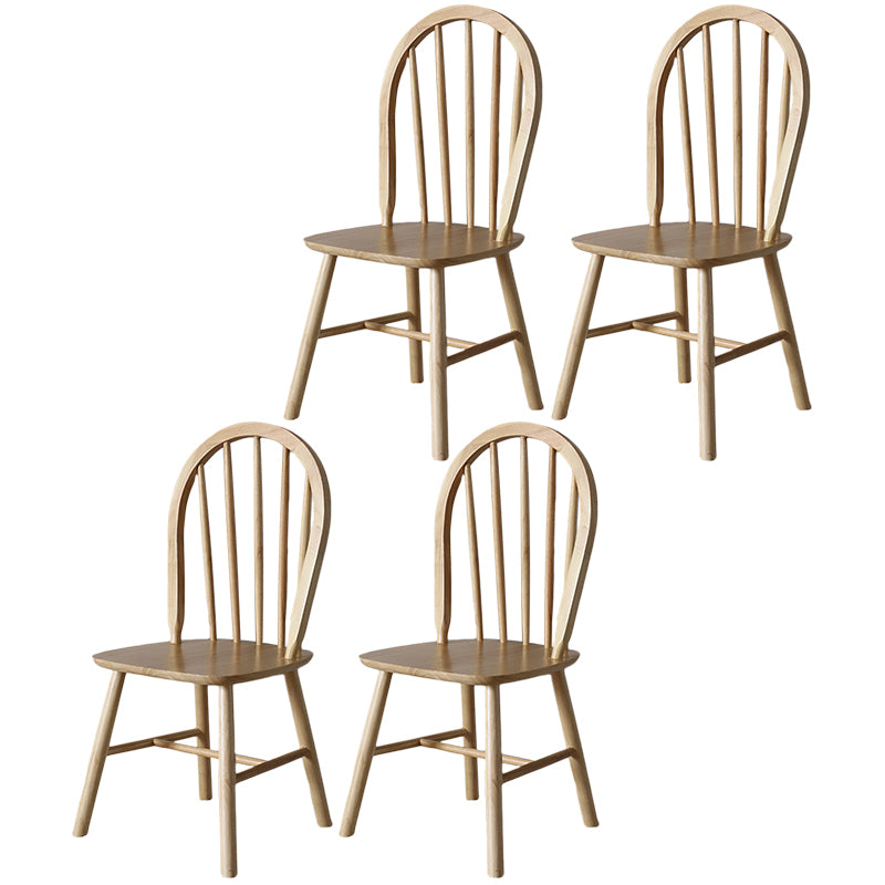 Nordic Style Solid Wood Dining Room Chair Windsor Back Side Chair for Home Use