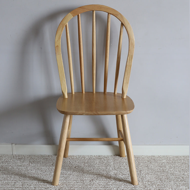 Nordic Style Solid Wood Dining Room Chair Windsor Back Side Chair for Home Use