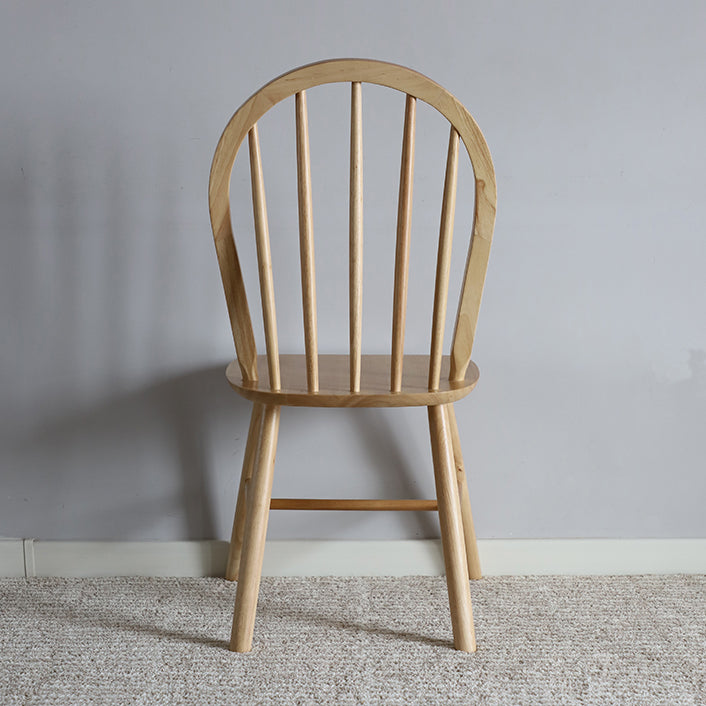 Nordic Style Solid Wood Dining Room Chair Windsor Back Side Chair for Home Use