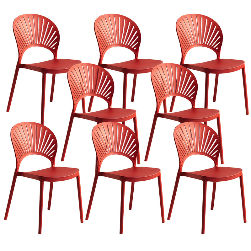 Chaise latérale arrière en plastique moderne Windsor 33" H dinant la chaise pour le restaurant