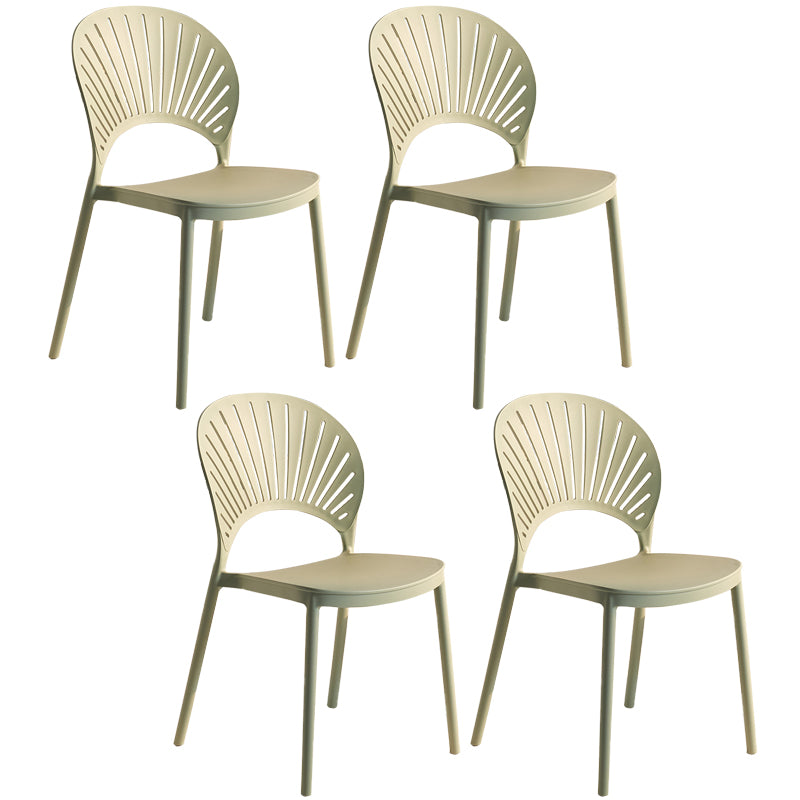 Chaise latérale arrière en plastique moderne Windsor 33" H dinant la chaise pour le restaurant
