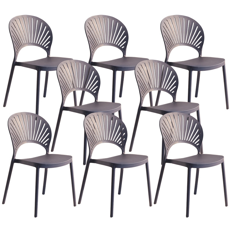 Chaise latérale arrière en plastique moderne Windsor 33" H dinant la chaise pour le restaurant