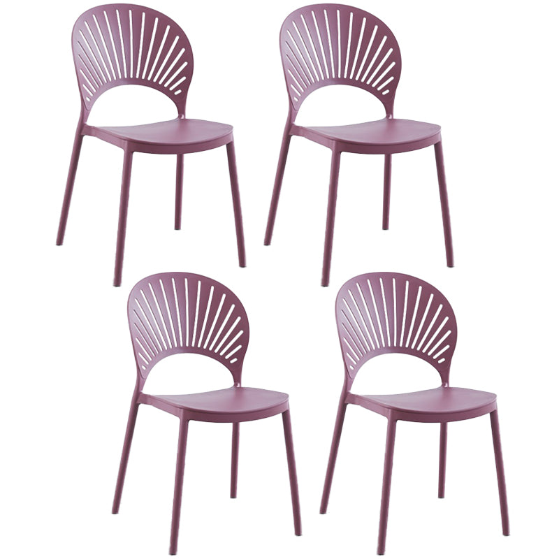 Chaise latérale arrière en plastique moderne Windsor 33" H dinant la chaise pour le restaurant