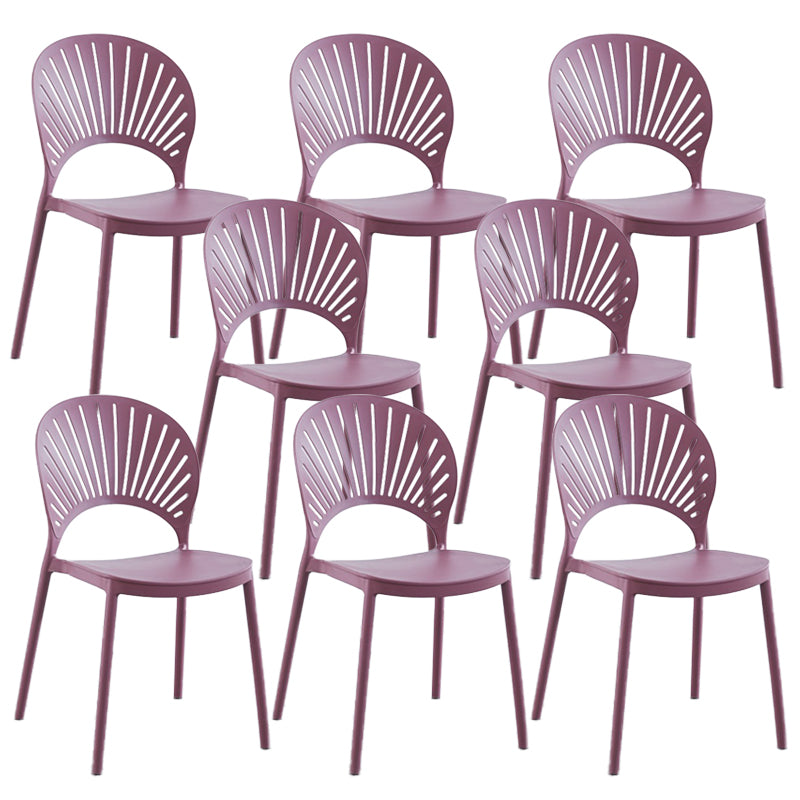 Chaise latérale arrière en plastique moderne Windsor 33" H dinant la chaise pour le restaurant