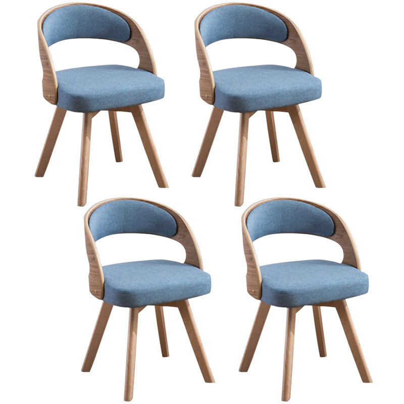 Contemporary Swivel Side Dining Room Chair Open Back Chair for Home Use