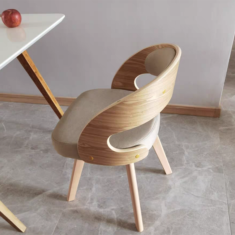 Contemporary Swivel Side Dining Room Chair Open Back Chair for Home Use