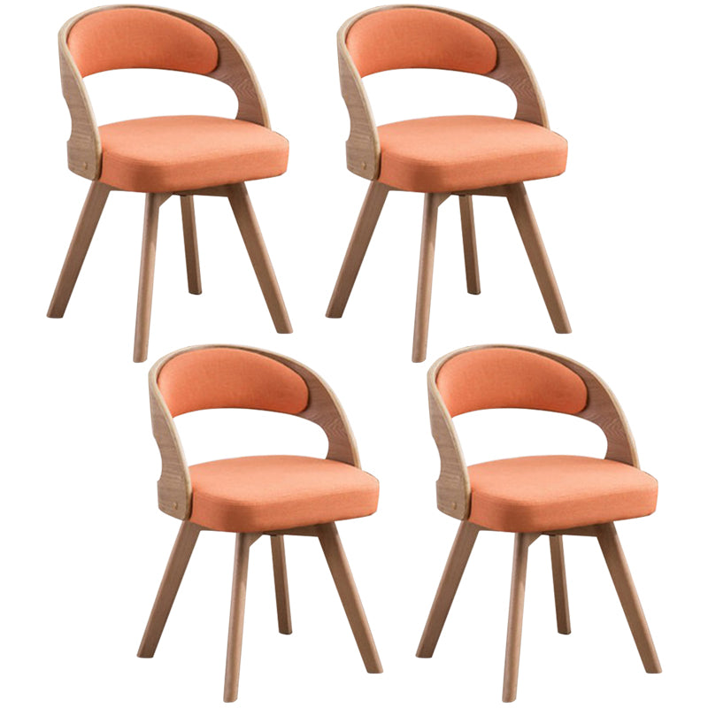 Contemporary Swivel Side Dining Room Chair Open Back Chair for Home Use