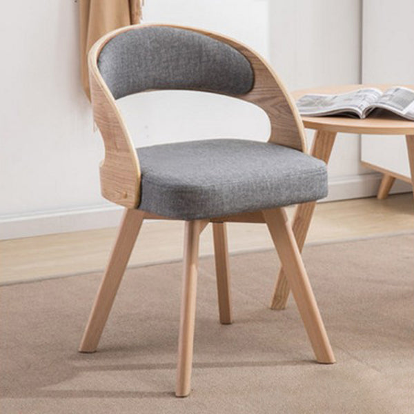 Contemporary Swivel Side Dining Room Chair Open Back Chair for Home Use
