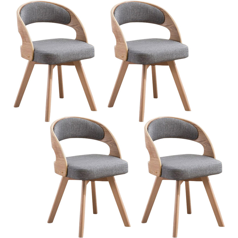 Contemporary Swivel Side Dining Room Chair Open Back Chair for Home Use