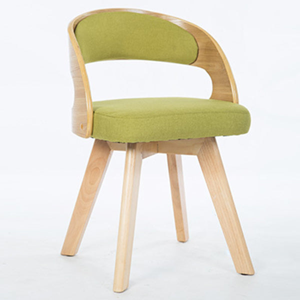 Contemporary Swivel Side Dining Room Chair Open Back Chair for Home Use