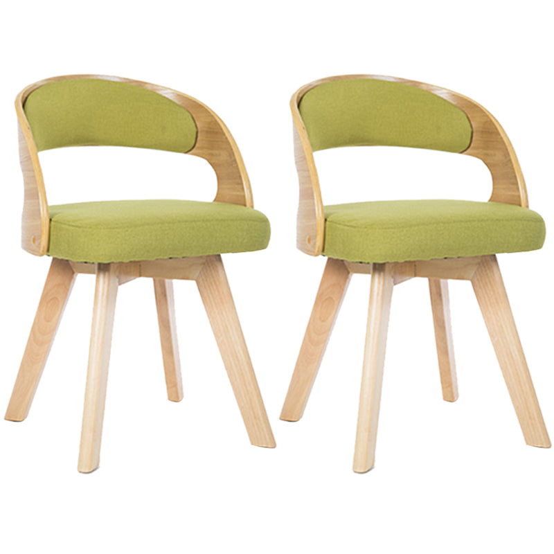 Contemporary Swivel Side Dining Room Chair Open Back Chair for Home Use