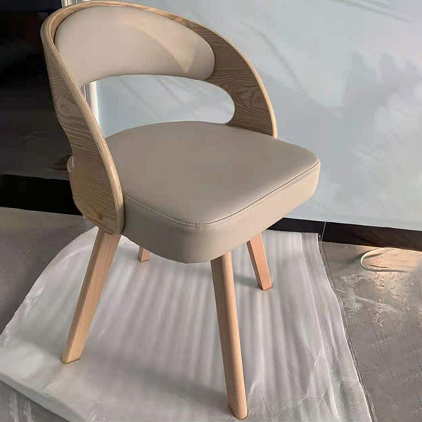 Contemporary Swivel Side Dining Room Chair Open Back Chair for Home Use
