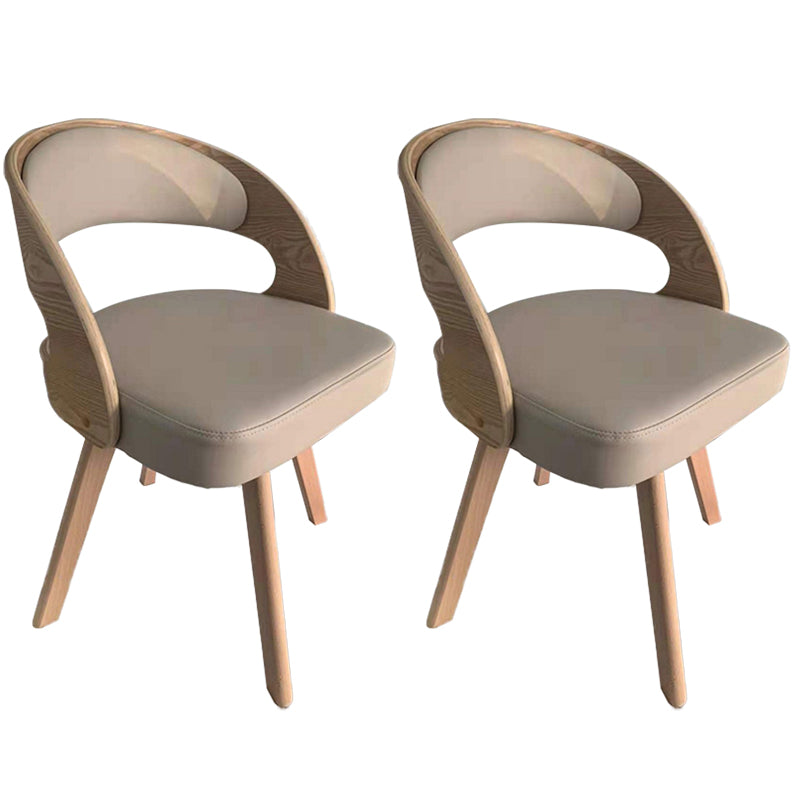 Contemporary Swivel Side Dining Room Chair Open Back Chair for Home Use