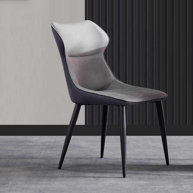 Modern Style Kitchen Dining Side Chair Polyurethane Dining Chair with Carbon Steel Legs