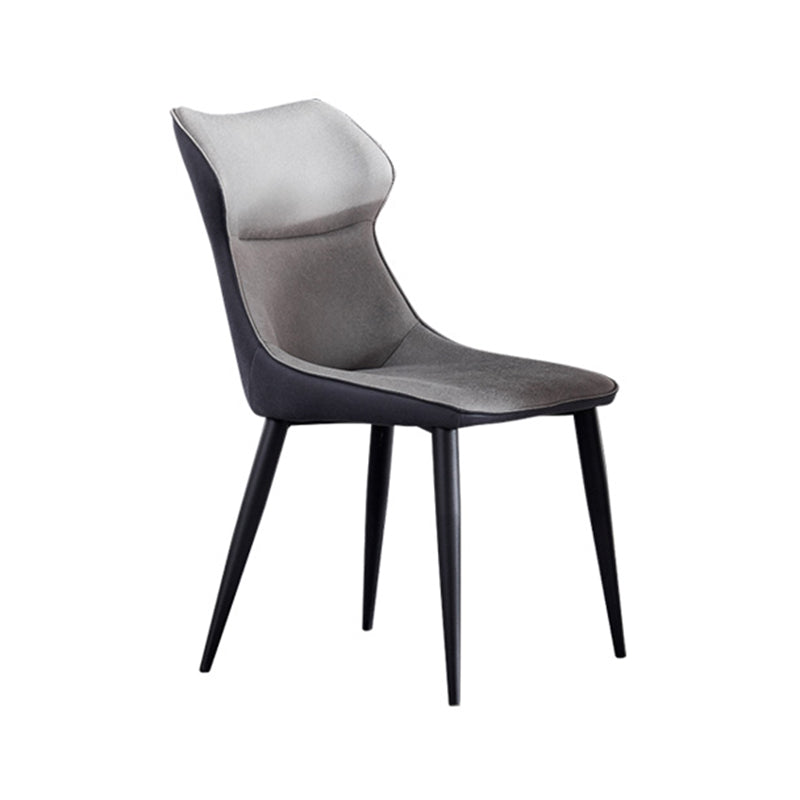 Modern Style Kitchen Dining Side Chair Polyurethane Dining Chair with Carbon Steel Legs