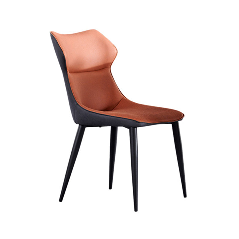 Modern Style Kitchen Dining Side Chair Polyurethane Dining Chair with Carbon Steel Legs