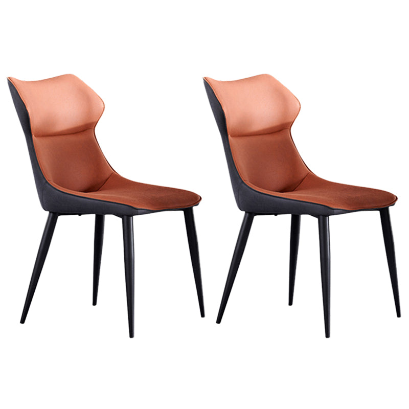 Modern Style Kitchen Dining Side Chair Polyurethane Dining Chair with Carbon Steel Legs