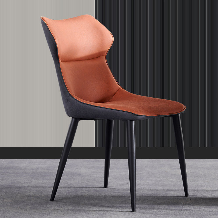 Modern Style Kitchen Dining Side Chair Polyurethane Dining Chair with Carbon Steel Legs