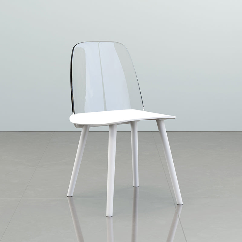 Chaise de salle à manger en plastique de Style nordique, chaises de salle à manger sans accoudoirs pour usage domestique